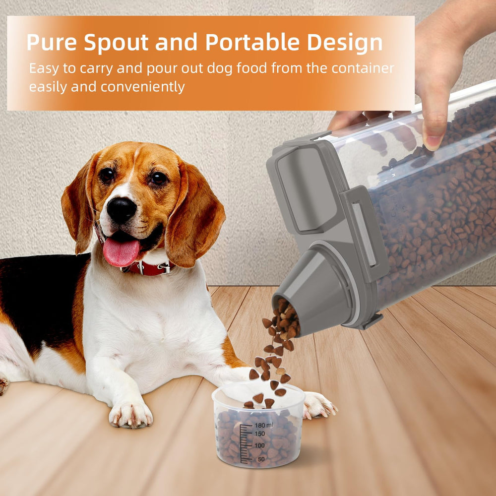 LEAWALK airtight container with large pour spout for easy feeding