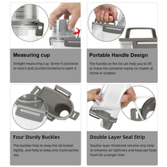 LEAWALK four snap locks seal moisture and pests effectively