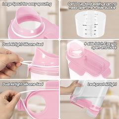 LEAWALK BPA-free durable plastic ensures safe pet food storage.