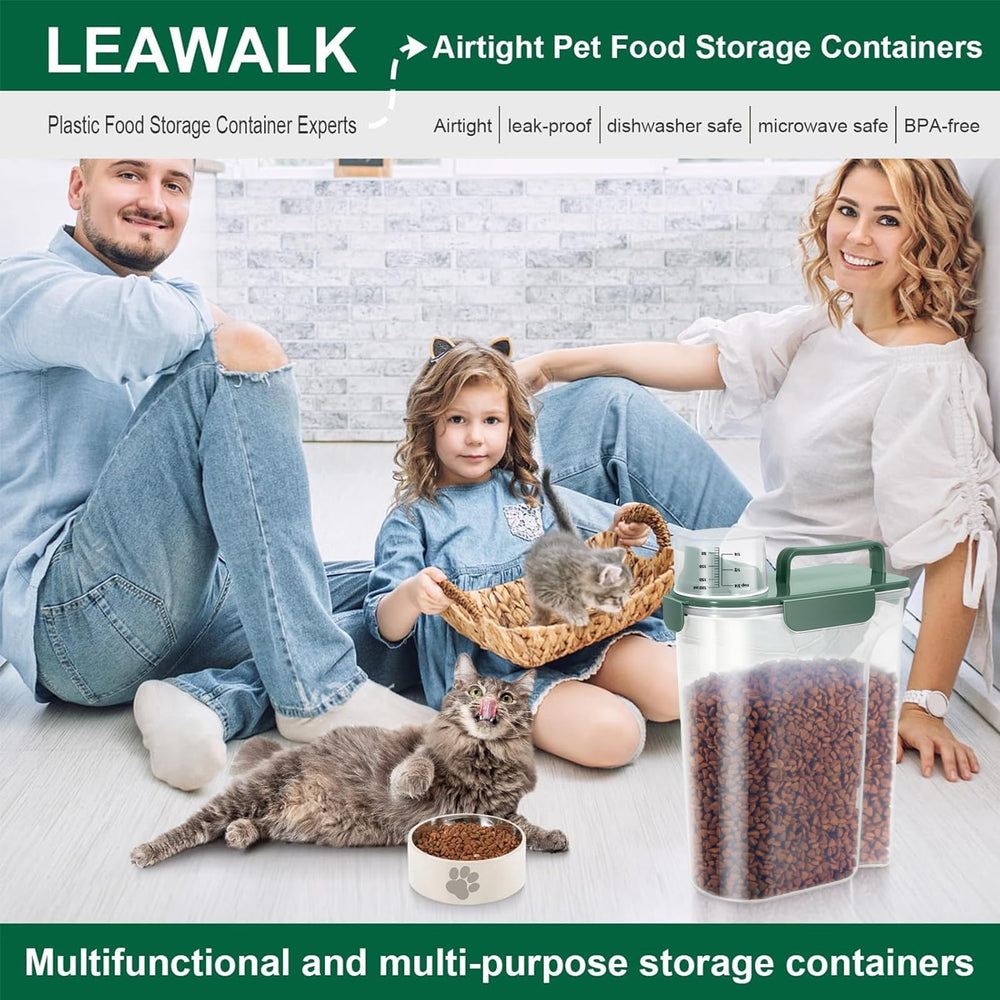 LEAWALK dark green pantry storage container for indoor use