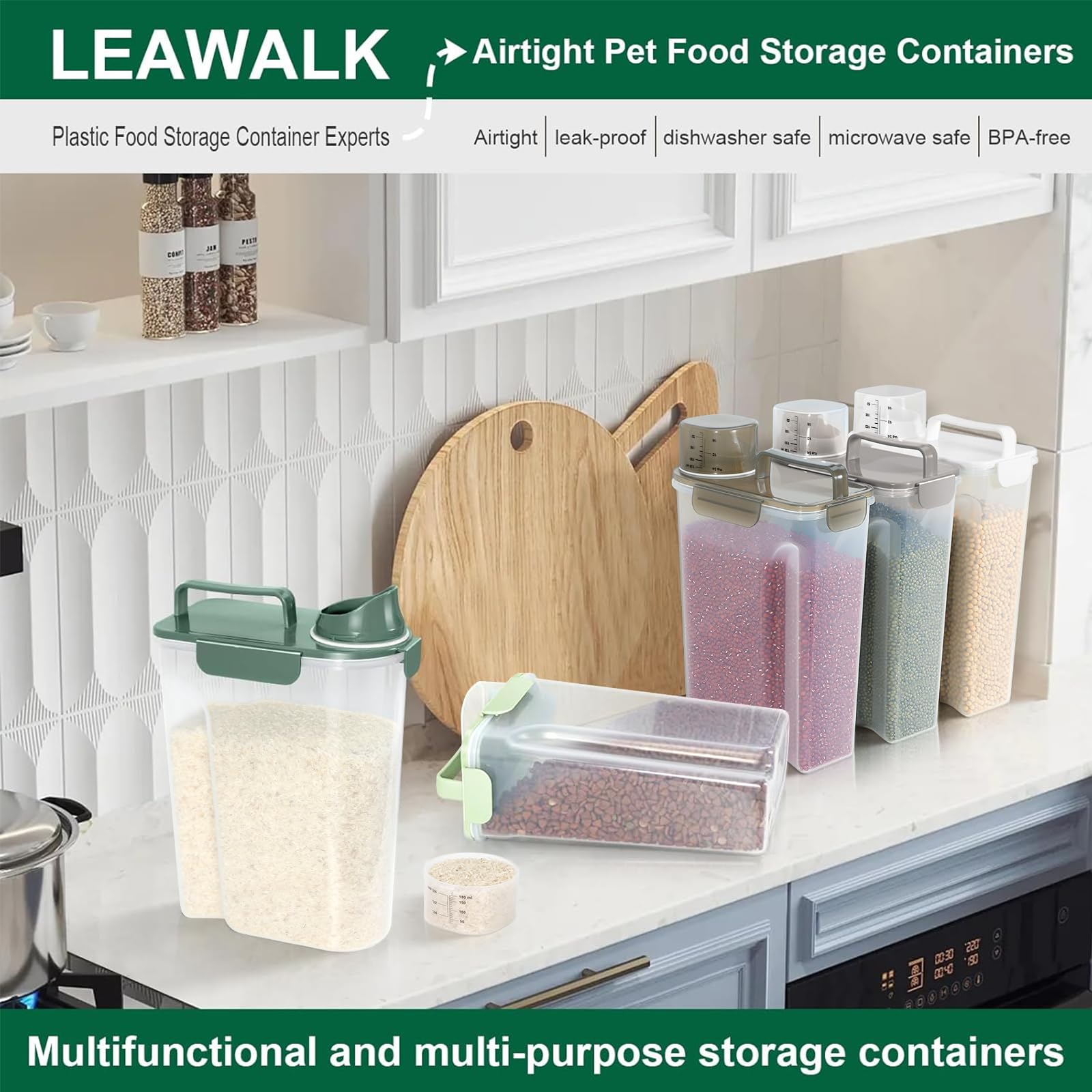 LEAWALK easy lid design for quick visibility and access to contents