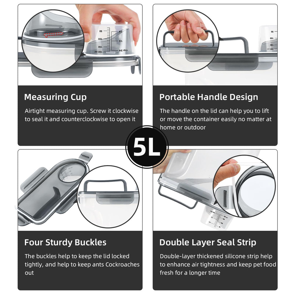 LEAWALK measuring cup included for precise portions