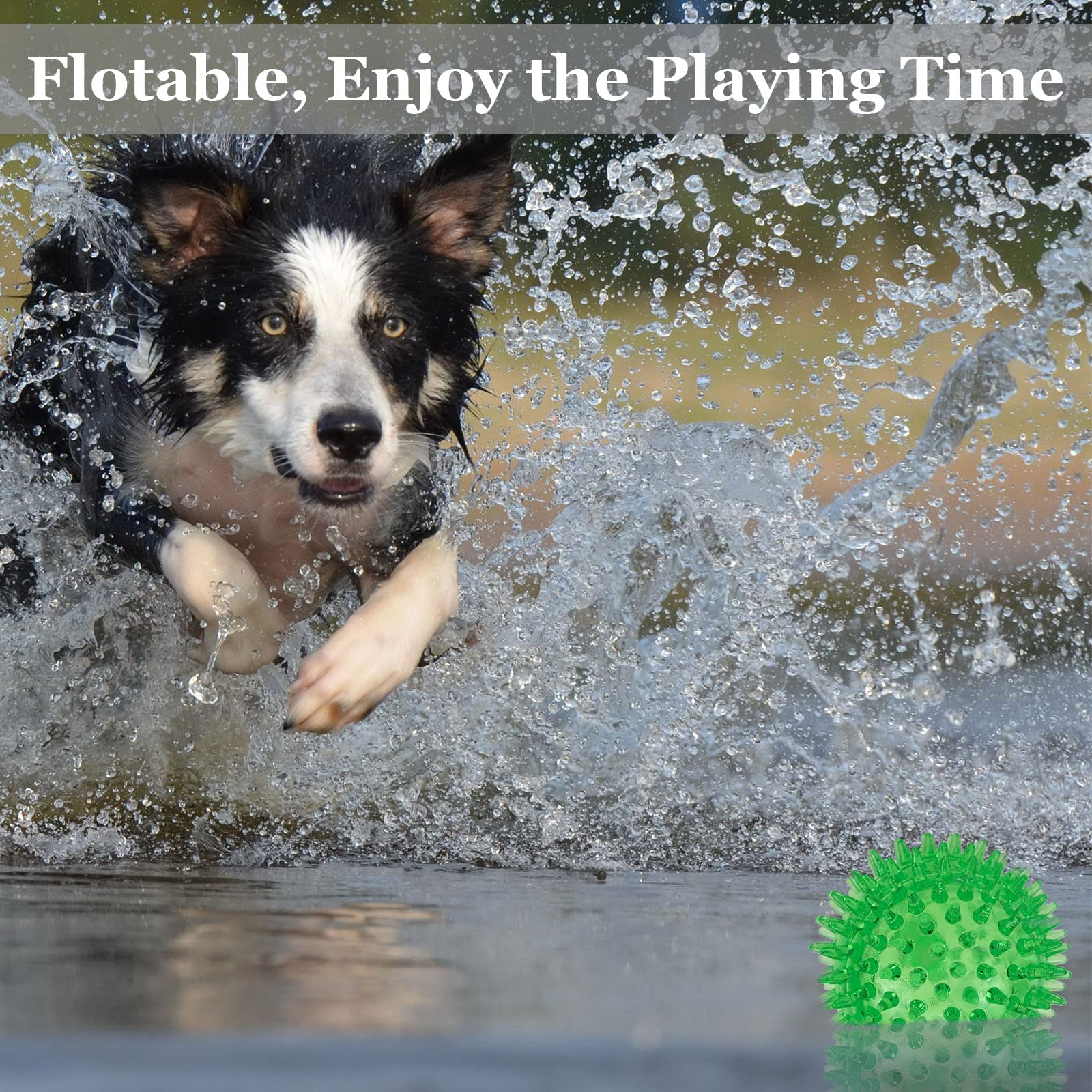 LECHONG 12pack squeaky ball ideal for fetch and supervised chew sessions.