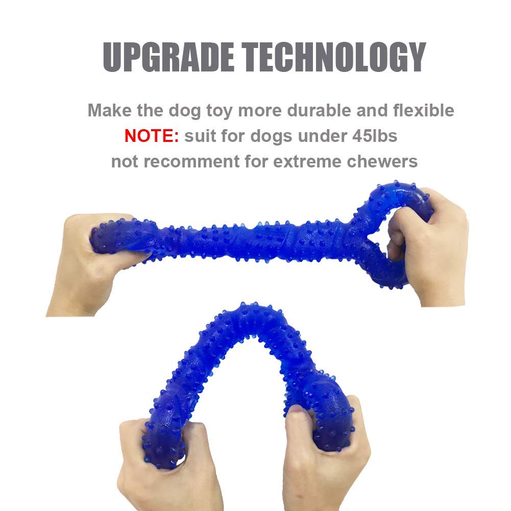 LECHONG 13-inch bone shape promotes interactive chewing and bonding.