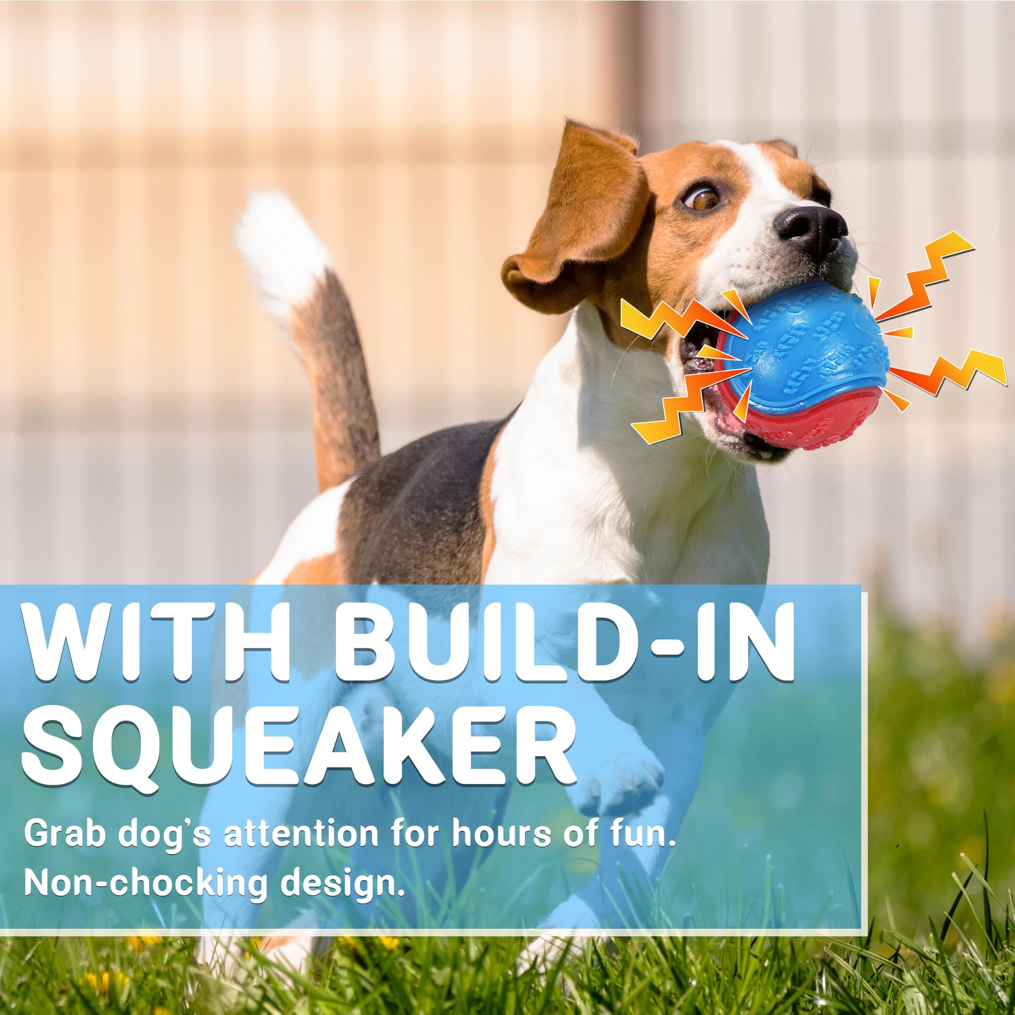 LECHONG 3.5in squeaky ball launcher-compatible demonstration