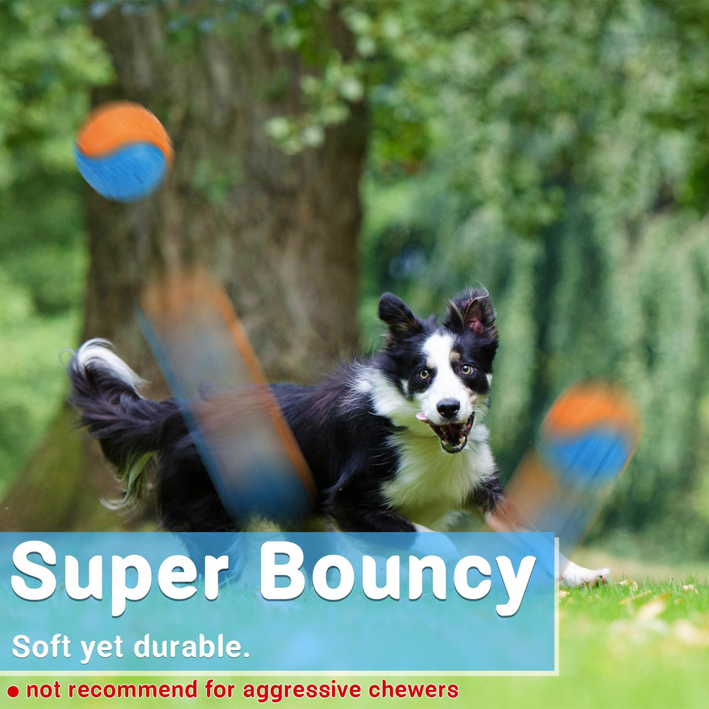 LECHONG 3.5in squeaky ball chewed safely with supervised play recommended