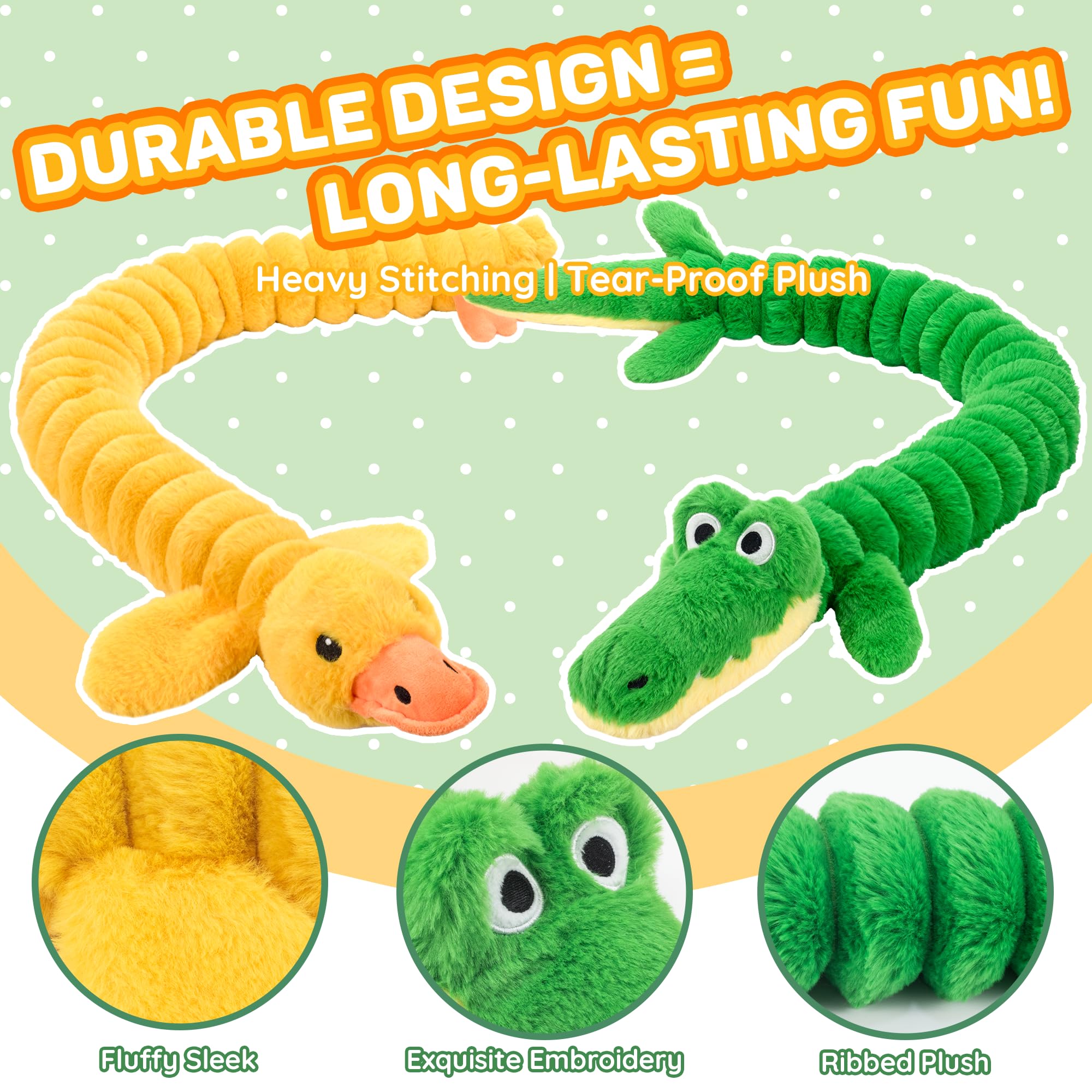 LECHONG body air-squeeze squeaker close-up, adds excitement during shakes and pulls.