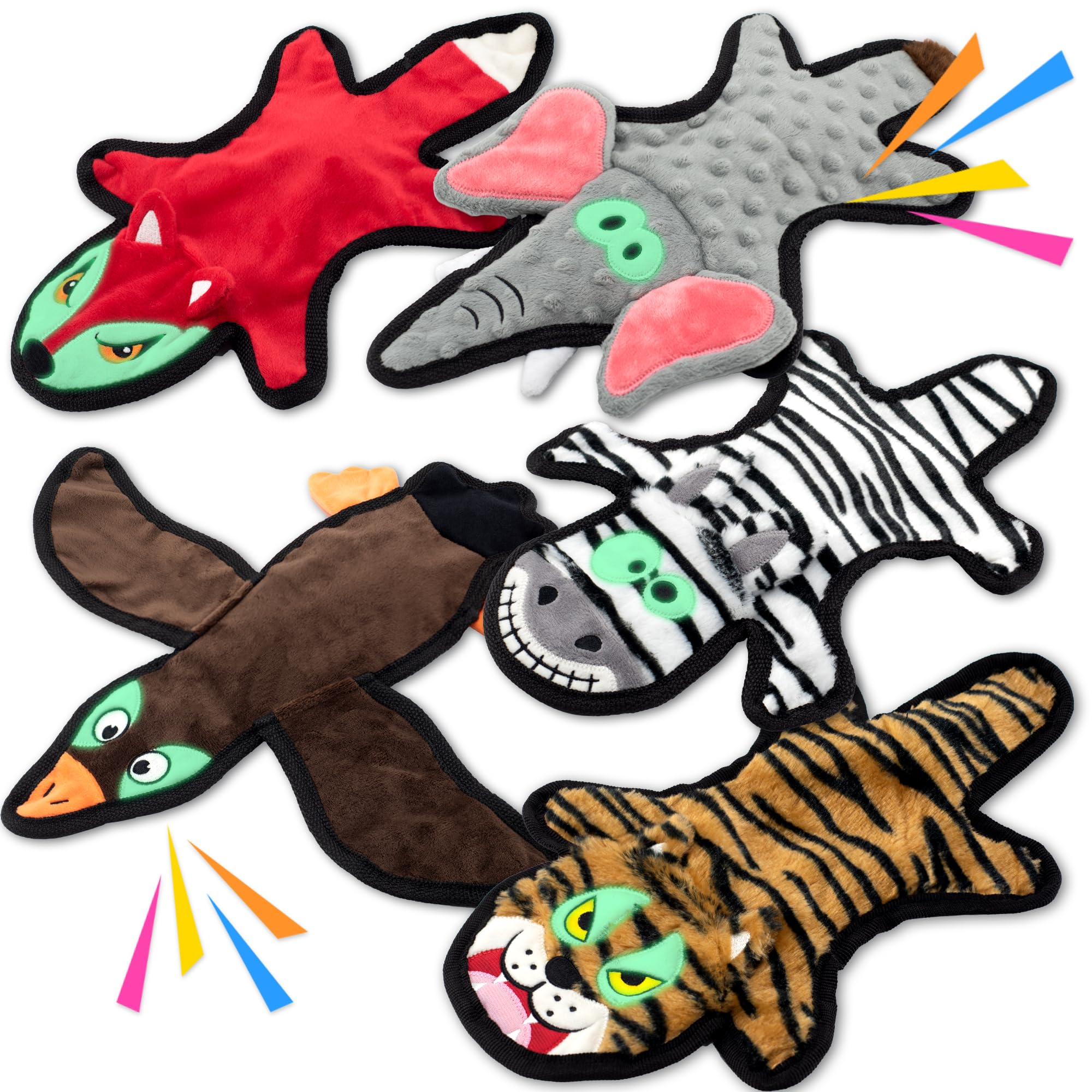 LECHONG geese no-stuffing dog toy for safe, engaging play.