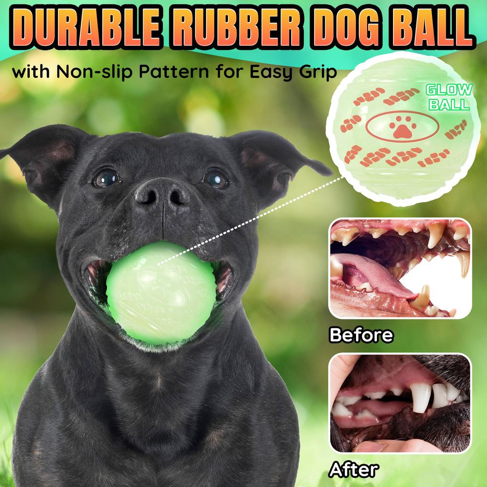 LECHONG nighttime fetch ball enhances visibility during evening games