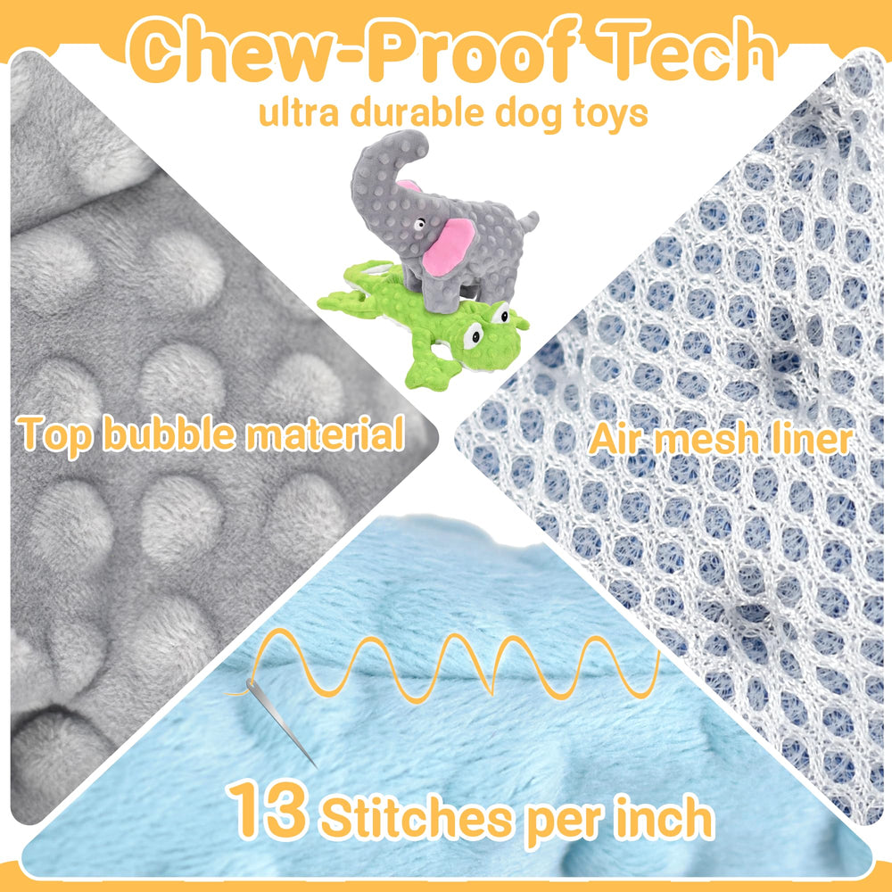 LECHONG No Stuffing Elephant toy – sturdy, lifelike chew to entertain dogs of all sizes.