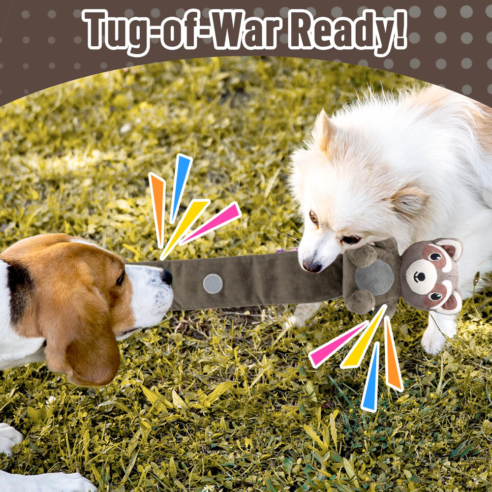 LECHONG tug-war design supports safe interactive play for small and medium dogs.