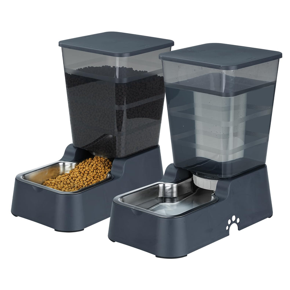 Leefele automatic waterer front view, gravity-fed design for easy pet hydration
