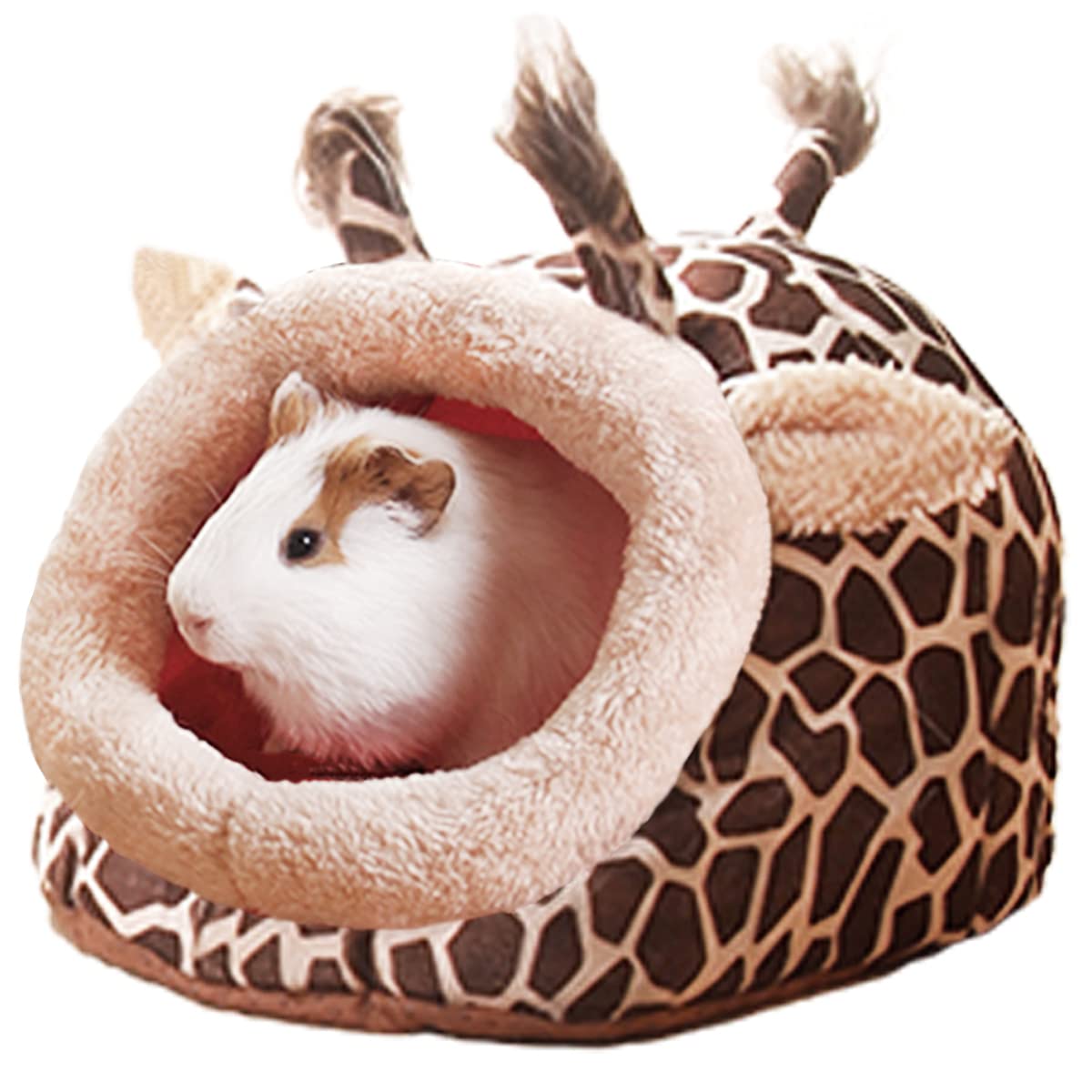 LEFTSTARER guinea pig bed outer view highlights warm plush and non-slip base
