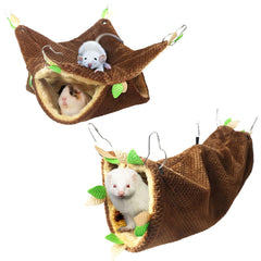LEFTSTARER Guinea Pig Tunnel creates a cozy hideout and interactive space for small pets.