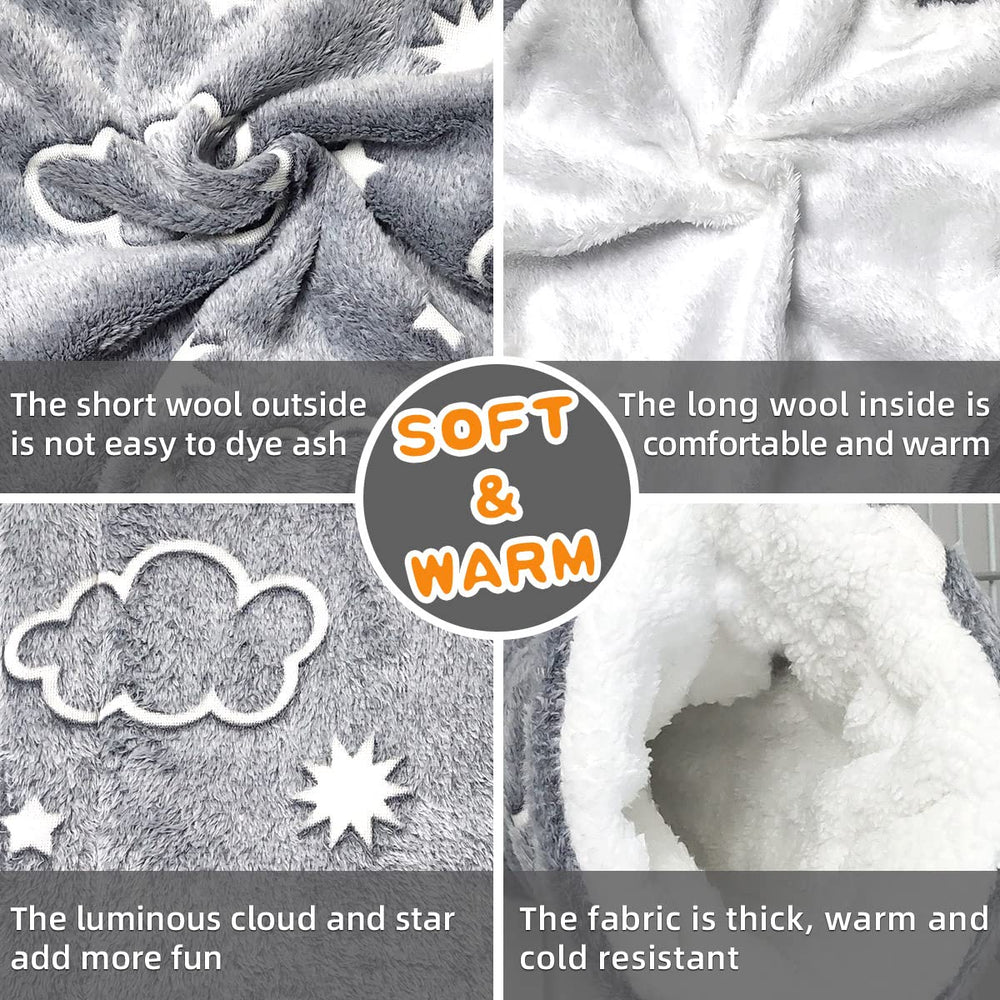 LEFTSTARER Soft cashmere material feels gentle on tiny paws and fur.
