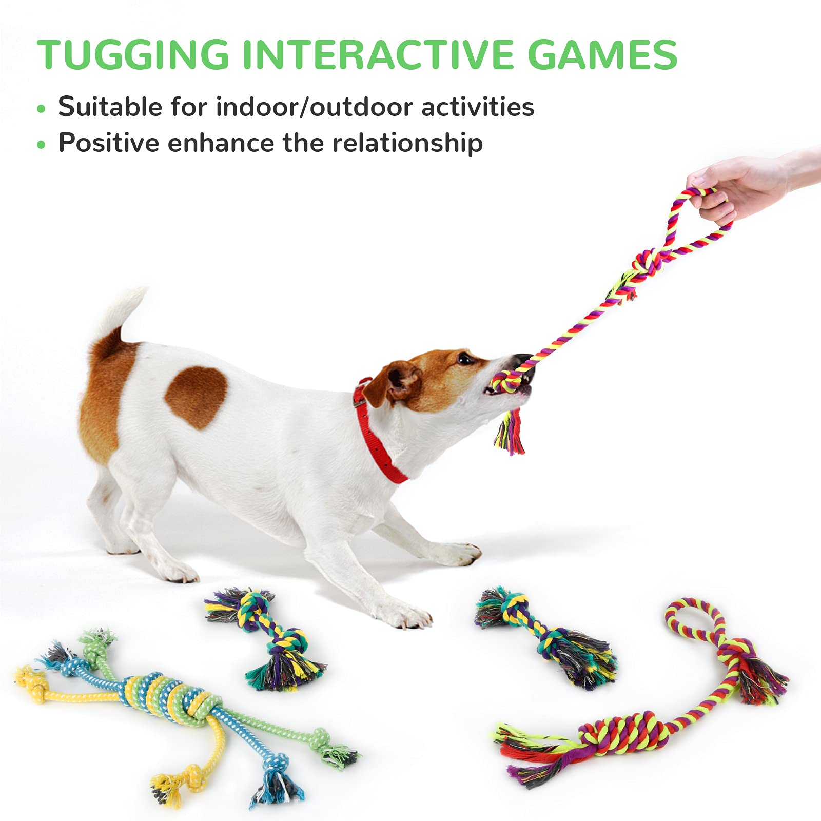 Legend Sandy cotton rope teething toy 1, natural fibers for gum massage