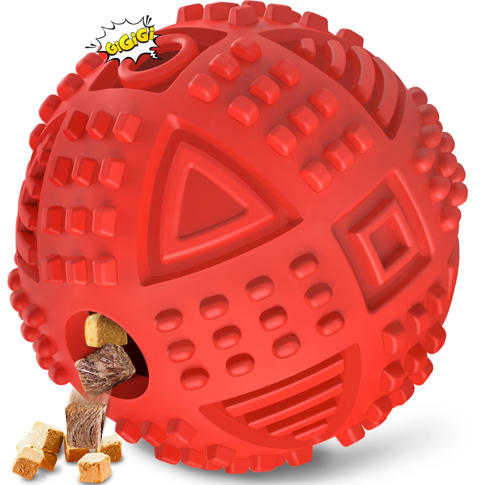 Legend Sandy dog ball with treat-dispensing play for large dogs.