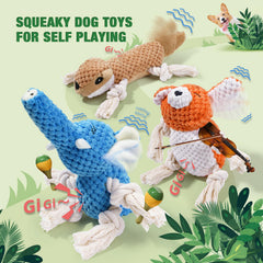 LEGEND SANDY scorpion plush dog toy ready for tug and bite resistance