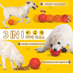 Legend Sandy nearly indestructible squeaky ball for aggressive chewers.