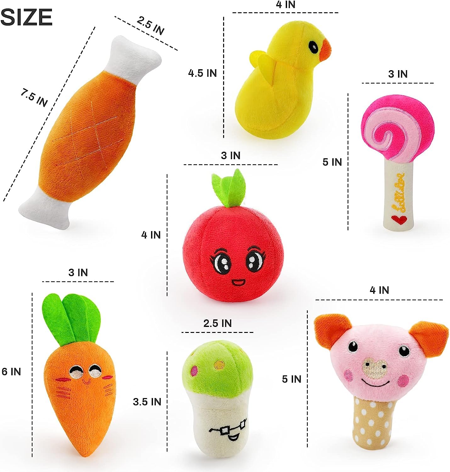 LEGEND SANDY plush eggplant toy; bite-friendly material for teething fun.