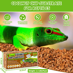 Legigo 4-pack coconut husk bricks for reptile bedding.