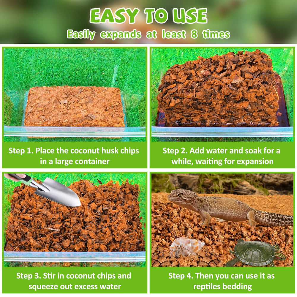 Legigo coconut husk chips absorb odors and moisture.