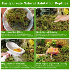 Legigo reptile bedding in enclosure creates a cozy, digging-friendly habitat