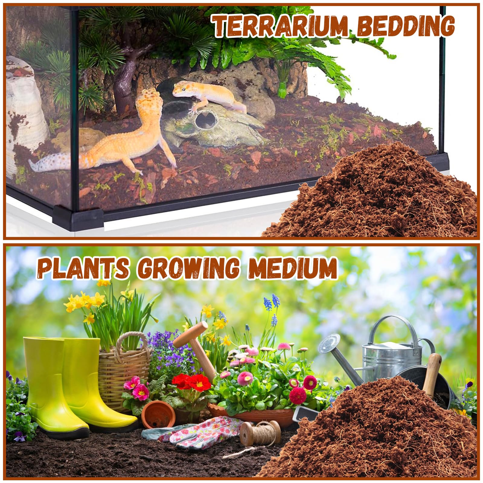 Legigo terrarium substrate suited for snakes, frogs, lizards and turtles