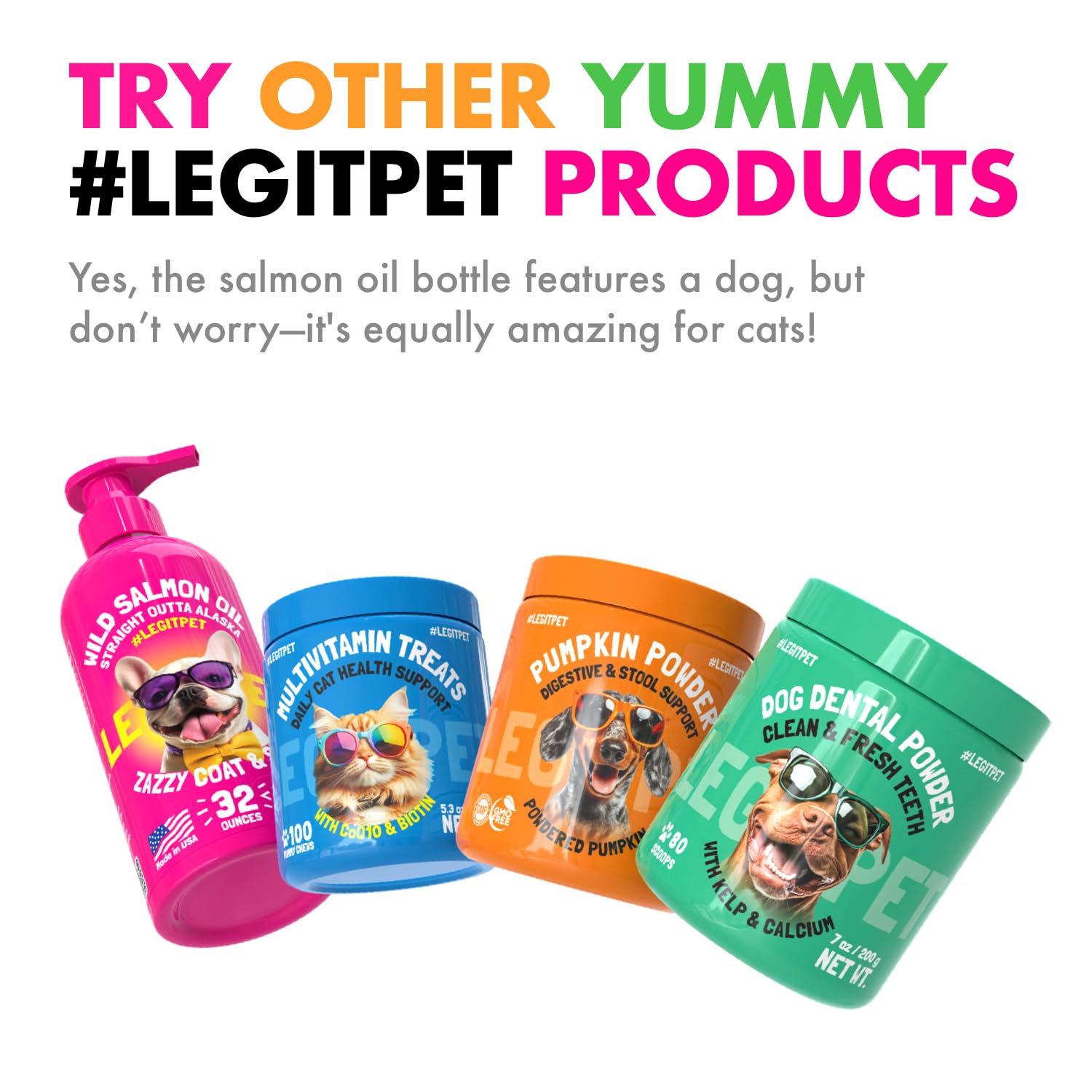 LEGITPET 120-count packaging emphasizing value
