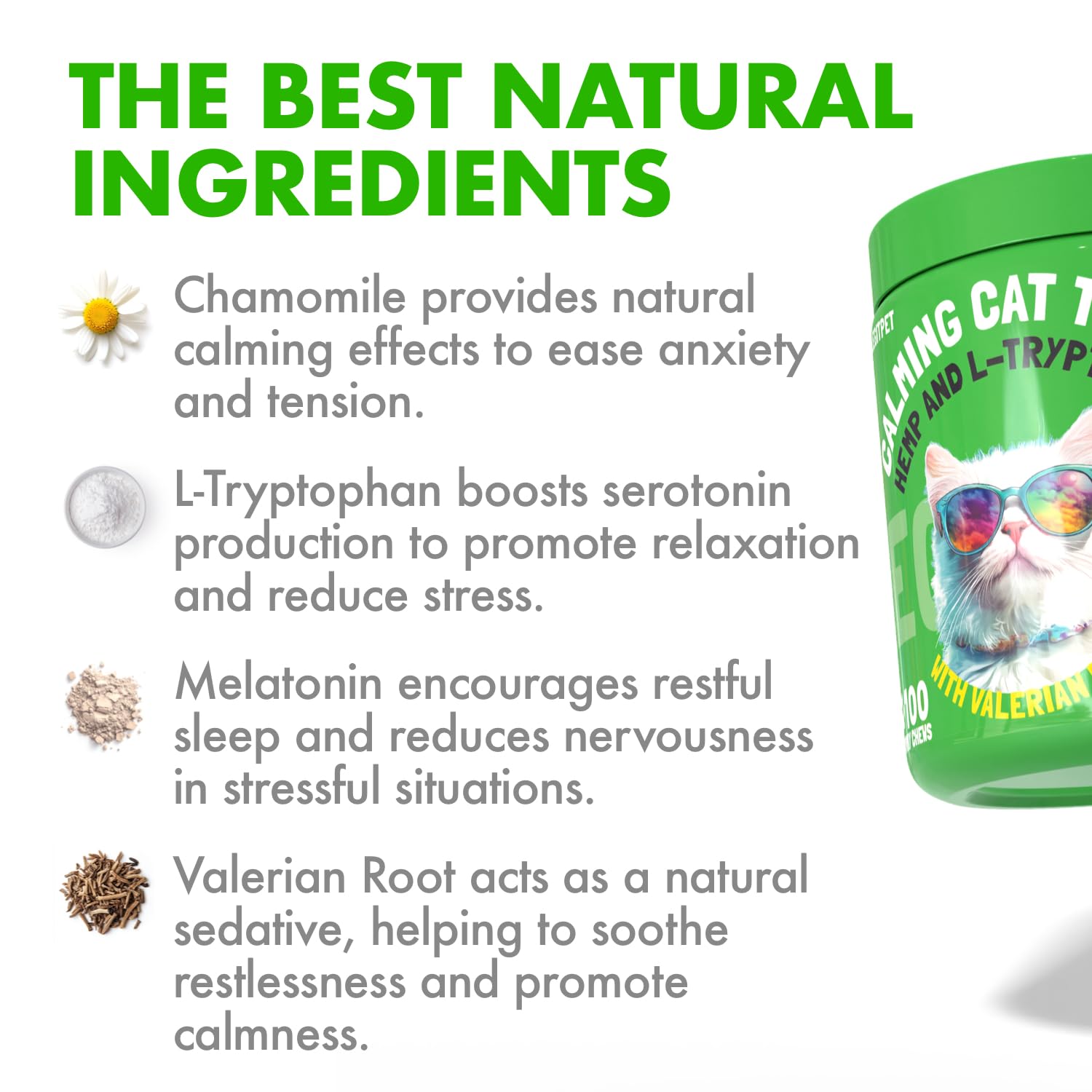 LEGITPET Cat Calming Treats during car ride helps ease travel stress.