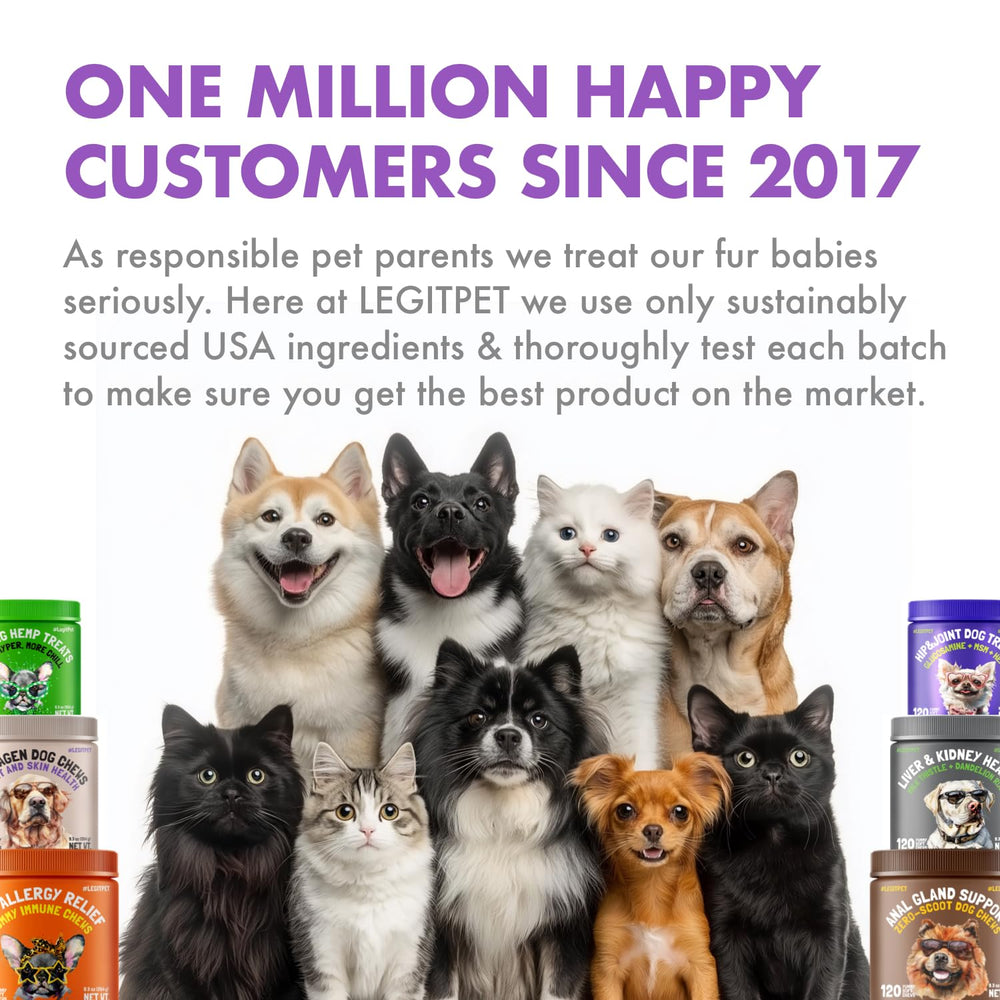 LEGITPET chews suitable for all breeds and sizes.