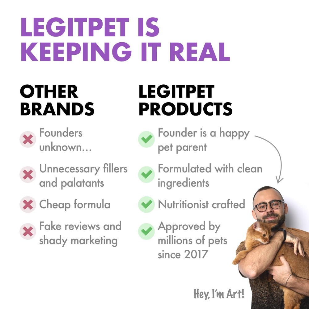 LEGITPET chews for senior dogs promoting comfortable movement.