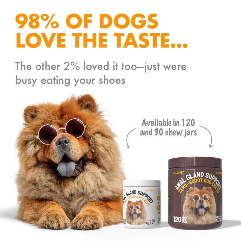 LEGITPET dog eating soft chews showing easy administration and flavor appeal.