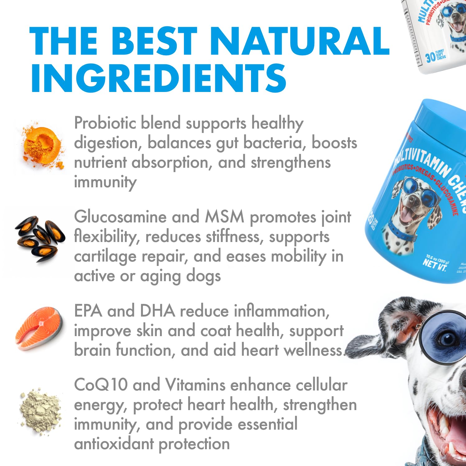 LEGITPET immune heart health chews support immune function and cardiovascular wellness.