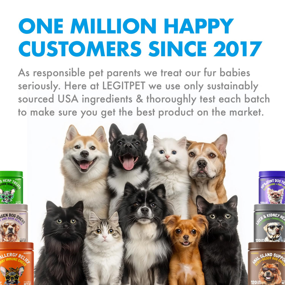 LEGITPET puppy senior daily-use chews suit growing and aging dogs.