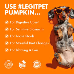 LEGITPET measuring scoop in use for easy daily portion control.