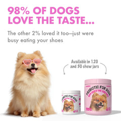 LEGITPET chews promoting gut flora balance illustration