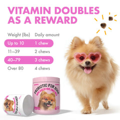 LEGITPET probiotic chews as poop deterrent concept