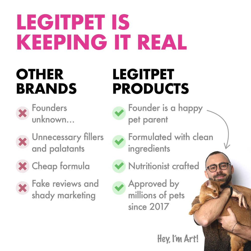 LEGITPET Salmon Oil supports joint comfort for active pets