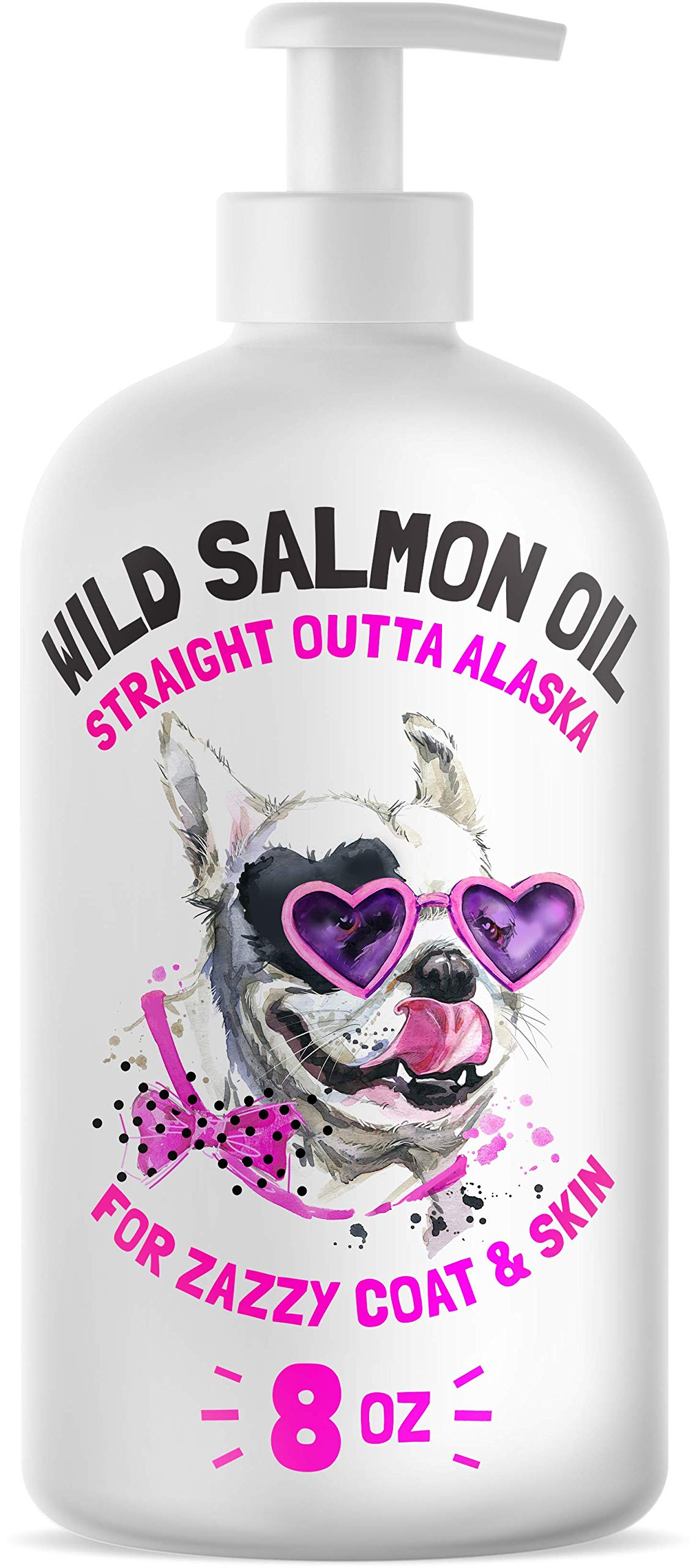 LEGITPET Wild Salmon Oil bottle - supports skin and coat health.