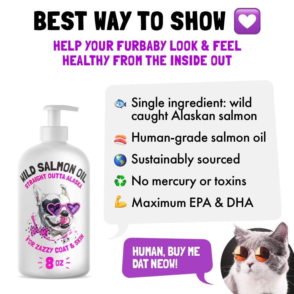 LEGITPET Wild Salmon Oil dish - ready-to-mix topping for meals.