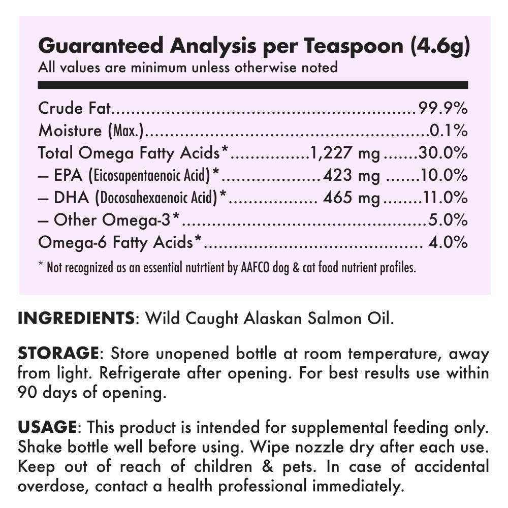 LEGITPET Wild Salmon Oil heart health focus - promotes vitality.