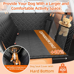 LEHNI car seat cover shows mesh window and breathable design.