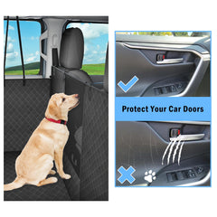 LEHNI dog floor hammock side-flaps door-cover shields doors from claws.