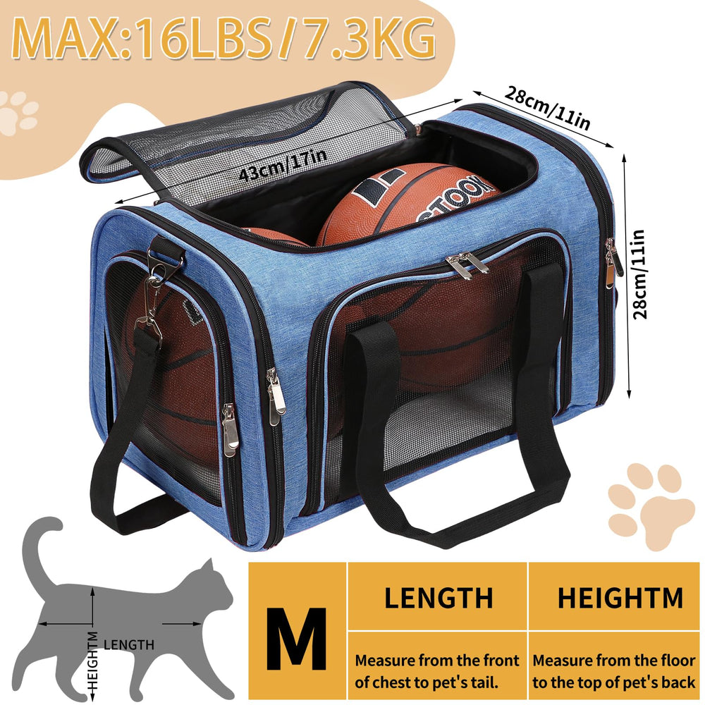 LEHNI soft-sided pet carrier airline-approved for in-flight use