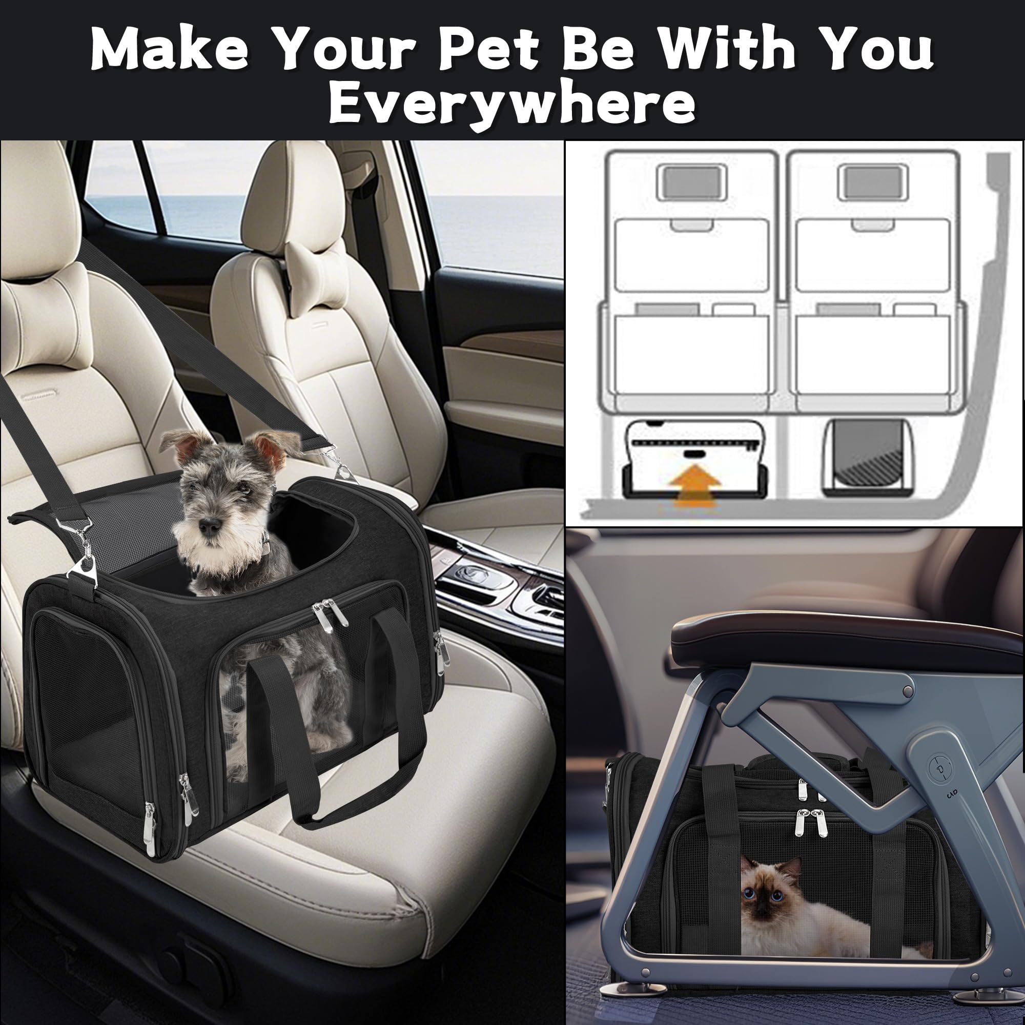 LEHNI carrier is airline-approved and can be secured with a seat belt.