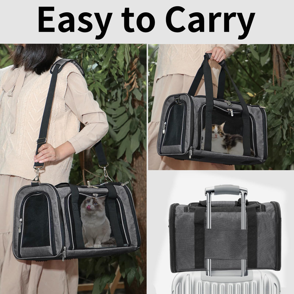 LEHNI front pocket holds toys, treats, and travel essentials within reach.