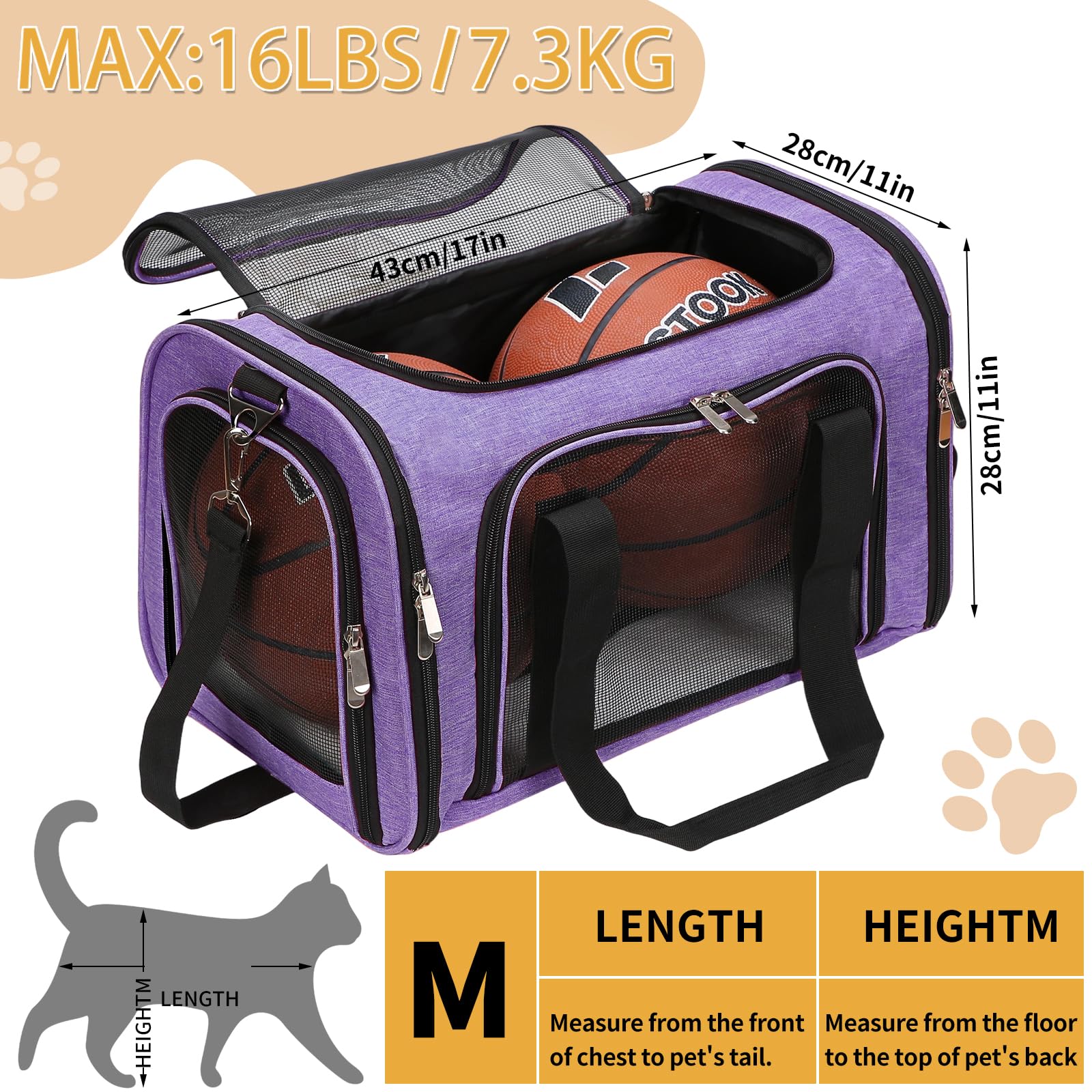 LEHNI carrier interior features a removable washable mat for easy cleaning.