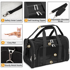 LEHNI carrier includes removable washable mat for easy cleaning and comfort.