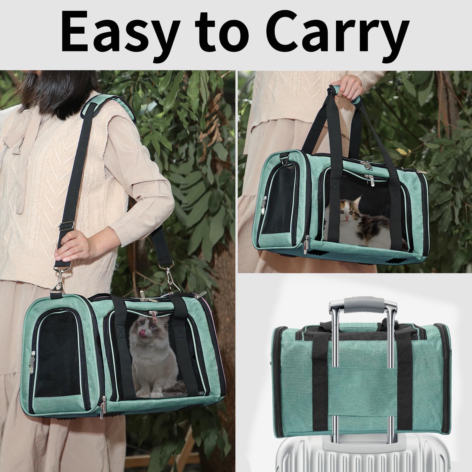 LEHNI carrier folds flat for space-saving storage